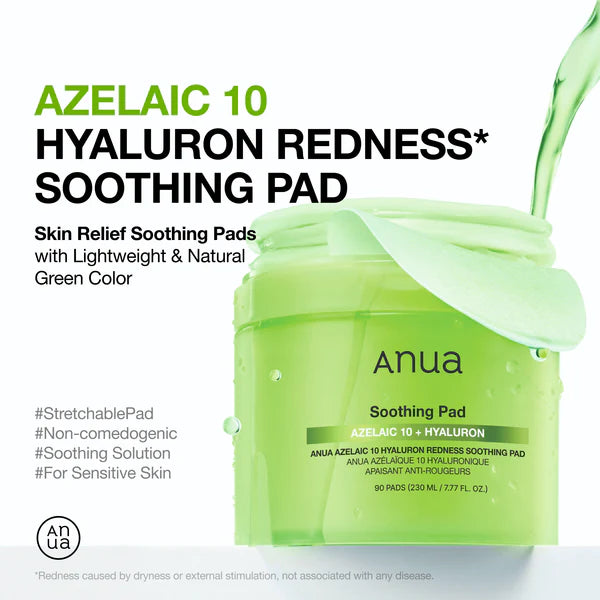 Azelaic Acid 10 Hyaluron Redness Soothing Pad