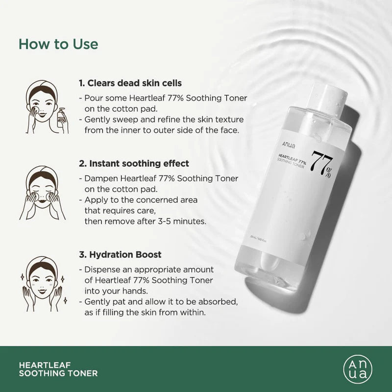 Anua Toner Heartleaf 77% Soothing Toner