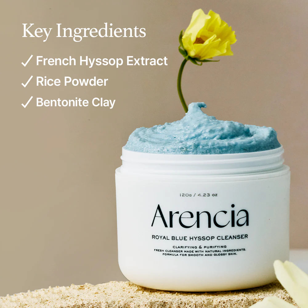Fresh Blue Hyssop Rice Mochi Cleanser